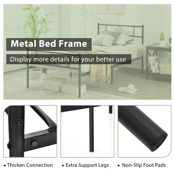 3v powder coat metal bed online frame