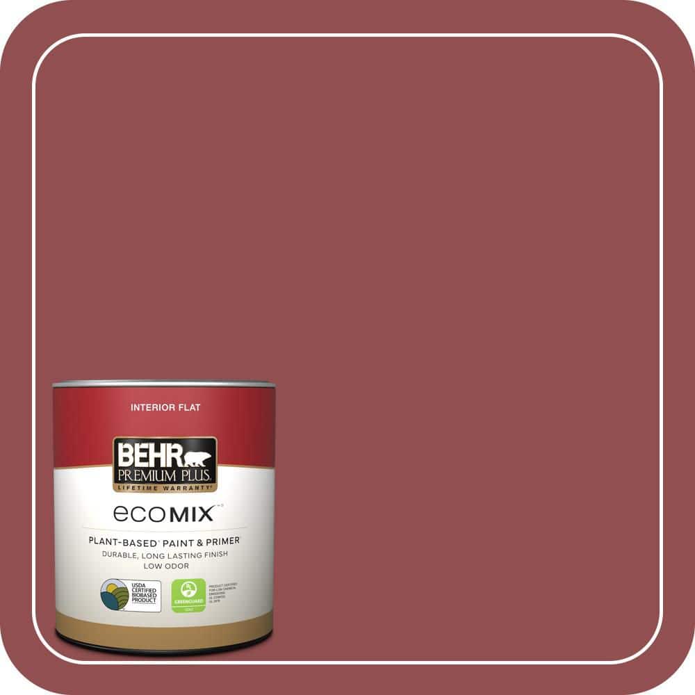 1 qt. #PPU1-08 Pompeian Red Flat EcoMix Plant-Based Interior Paint & Primer price history on PriceWatchPro