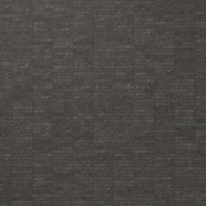 Monolith Charcoal Black 11.81 in. x 11.81 in. Stacked Matte Porcelain Mosaic Floor and Wall Tile (0.96 Sq. Ft./Each)