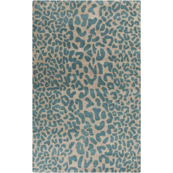 Bicauri Teal 6 ft. x 9 ft. Indoor Area Rug