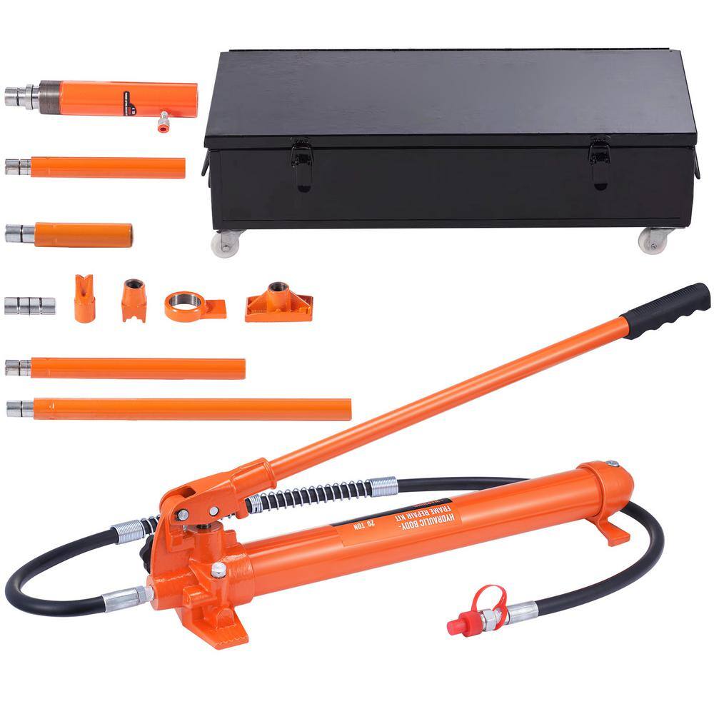 SKYSHALO 20 Ton Porta Power Kit, Portable Hydraulic Jack with 4.6 ft./1