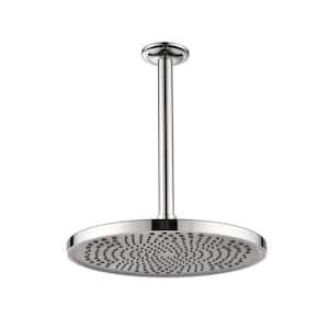 1-Spray Patterns with 1.8 GPM 10 in. Ceiling Mount Fixed Shower Head in Chrome