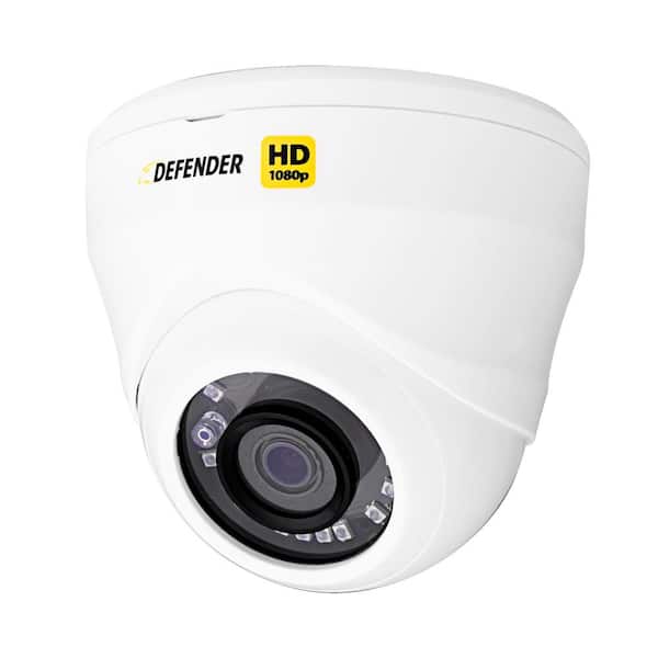 Defender HD 1080p Wired Indoor or Outdoor Long Range Night Vision Dome Security Standard Surveillance Camera