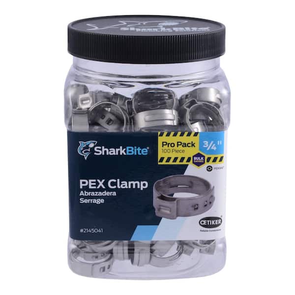 SharkBite 3/4 in. PEX Barb Stainless Steel Clamp (100-Pack)