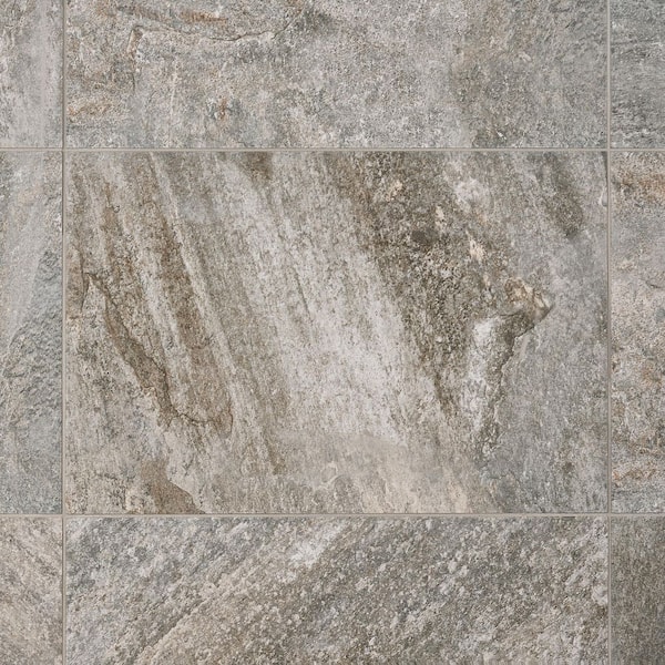 Stonewell Storm Gray 17.32 in. x 25.98 in. Matte Porcelain Floor and Wall Tile (12.48 sq. ft./ Case)