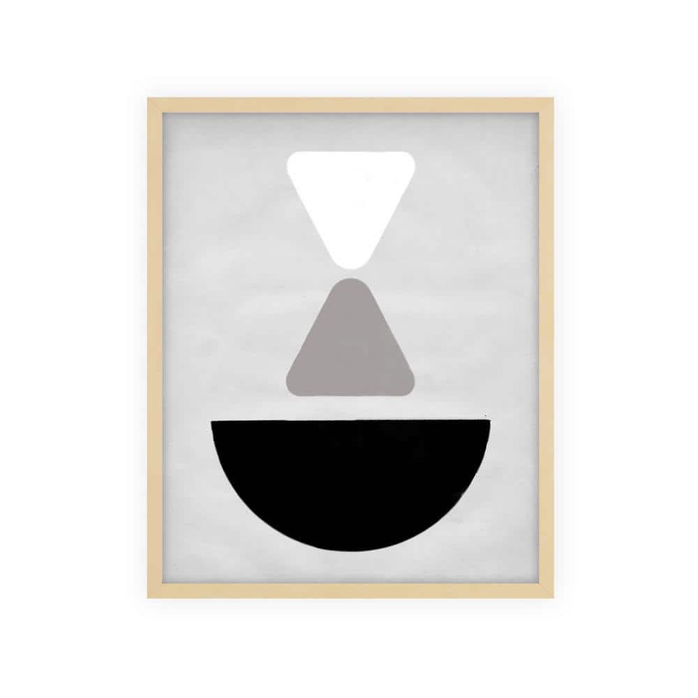 Abstract Nature Shapes Framed Abstract Art Print 42 in. x 34 in.