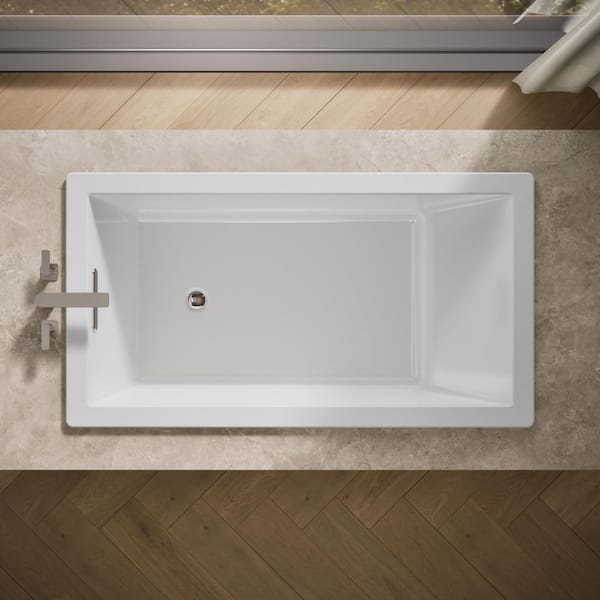 KOHLER Underscore 66 in. x 36 in. Acrylic Alcove Rectangular