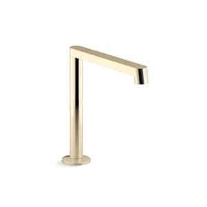 Components Deck-Mount Bath Spout with Row Design in Vibrant French Gold