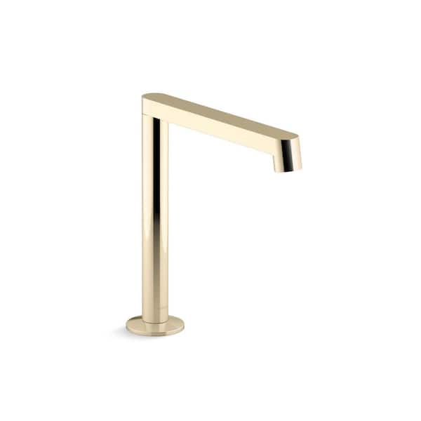 KOHLER Components Deck-Mount Bath Spout with Row Design in Vibrant French Gold