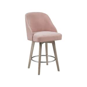 Walsh 25.75 in. Pink Wood Counter Stool