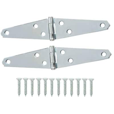 3 in. Zinc-Plated Strap Hinge (2-Pack)