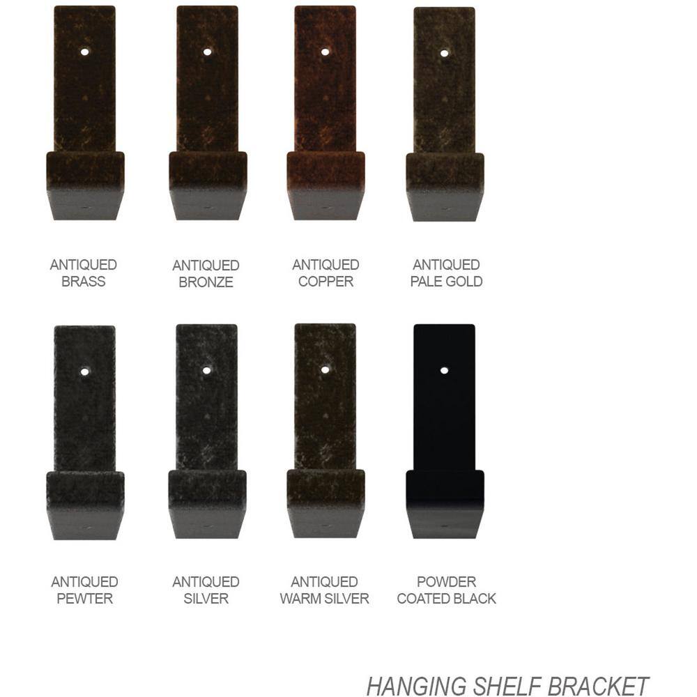 Urban-Refined 10" Stainless Steel Hanging Shelf Bracket