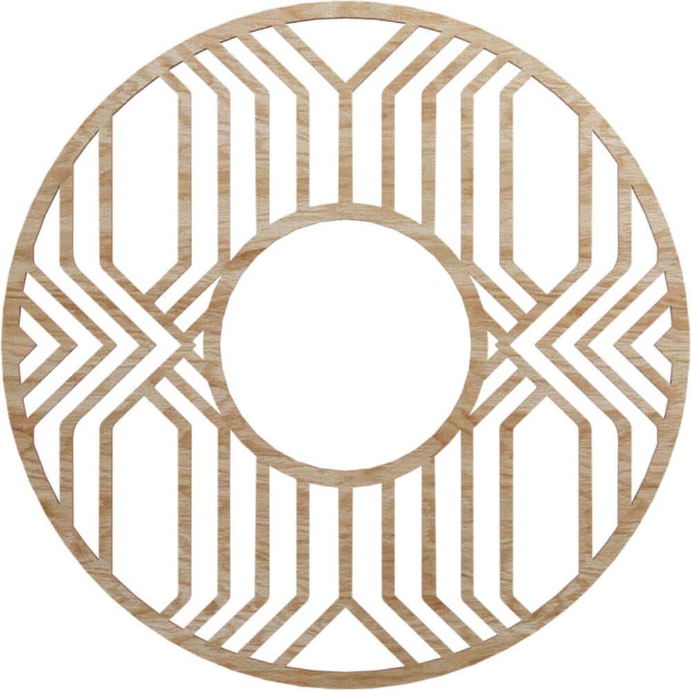 24 in. x 24 in. x 1/4 in. Empire Wood Fretwork Pierced Ceiling Medallion, Red Oak price history on PriceWatchPro