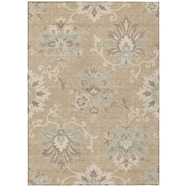 Chantille Machine Washable Indoor/Outdoor Abstract ACN3133 Dune 9 ft. x 12 ft. Area Rug