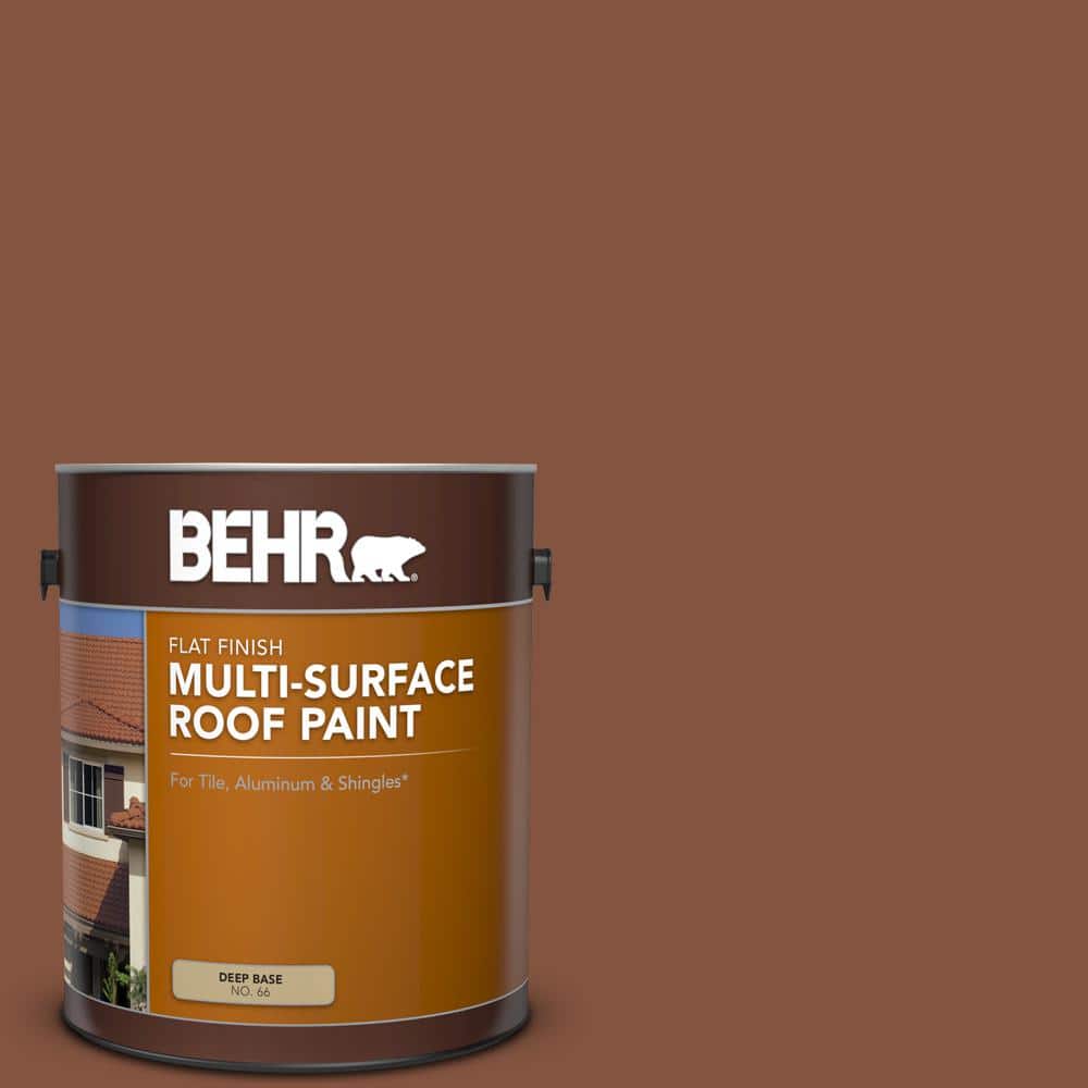 1 gal. #S210-7 October Leaves Flat Multi-Surface Exterior Roof Paint