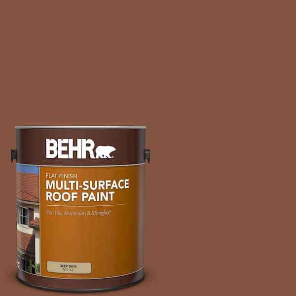 1 gal. #S210-7 October Leaves Flat Multi-Surface Exterior Roof Paint