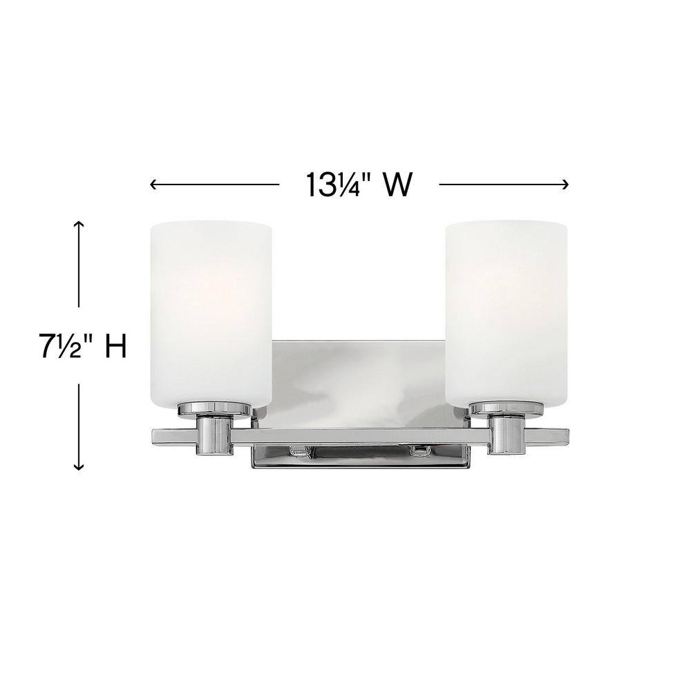 Sleek Chrome Dual-Light Outdoor Wall Sconce with Etched Opal Glass