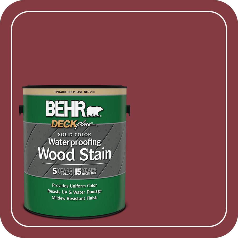 BEHR DECKplus 1 gal. #M140-7 Dark Crimson Solid Color