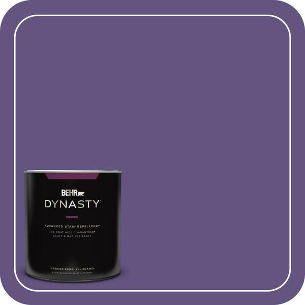 BEHR DYNASTY 1 qt. #MQ4-28 Purple Sky One-Coat Hide Eggshell Enamel Interior Stain-Blocking Paint & Primer