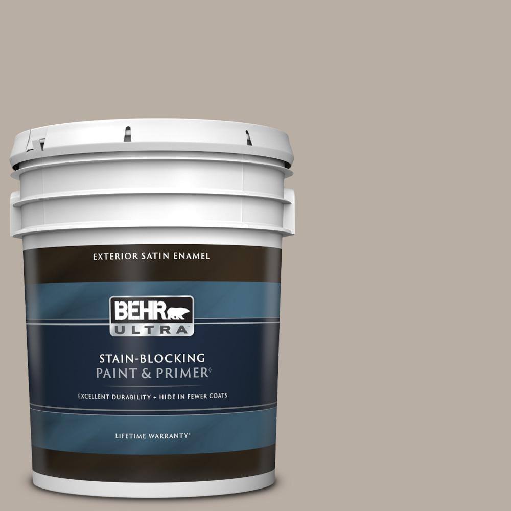 BEHR ULTRA 5 gal. T1808 Off the Grid Satin Enamel