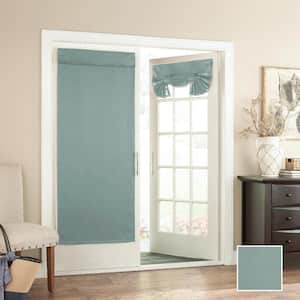 River Blue Thermal Back Tab Blackout Curtain - 26 in. W x 68 in. L