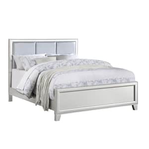 Omni Champagne Silver Wood Queen Panel Bed