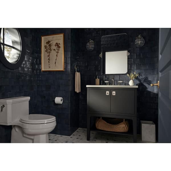 Castia By Studio McGee Pivoting Toilet Paper Holder in Matte Black