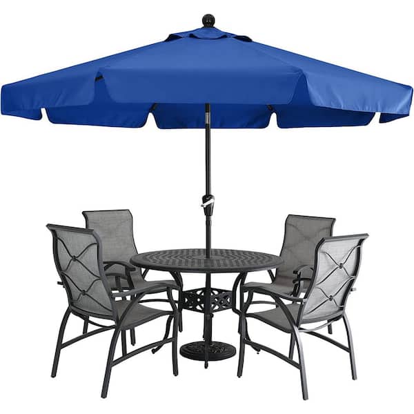 Cubilan Patio Umbrella for Outdoor Table Market -8 Ribs (7.5ft, Blue)Market Umbrella