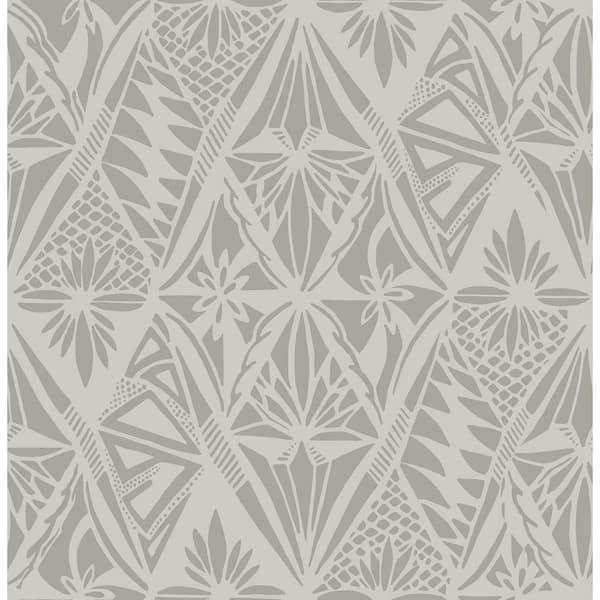 A-Street Prints Urbane Grey Diamonds Wallpaper Sample