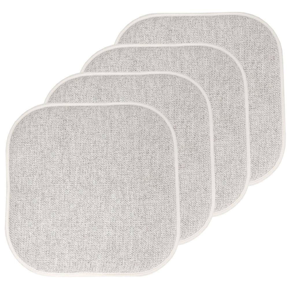 Alexis Cream/Brown 16 in. x 16 in. Non Slip Memory Foam Seat Chair Cushion Pads (4-Pack) price history on PriceWatchPro