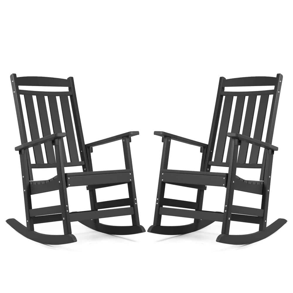 All Weather Resistant Recycled HDPE Plastic Porch Patio Outdoor Rocking Cha