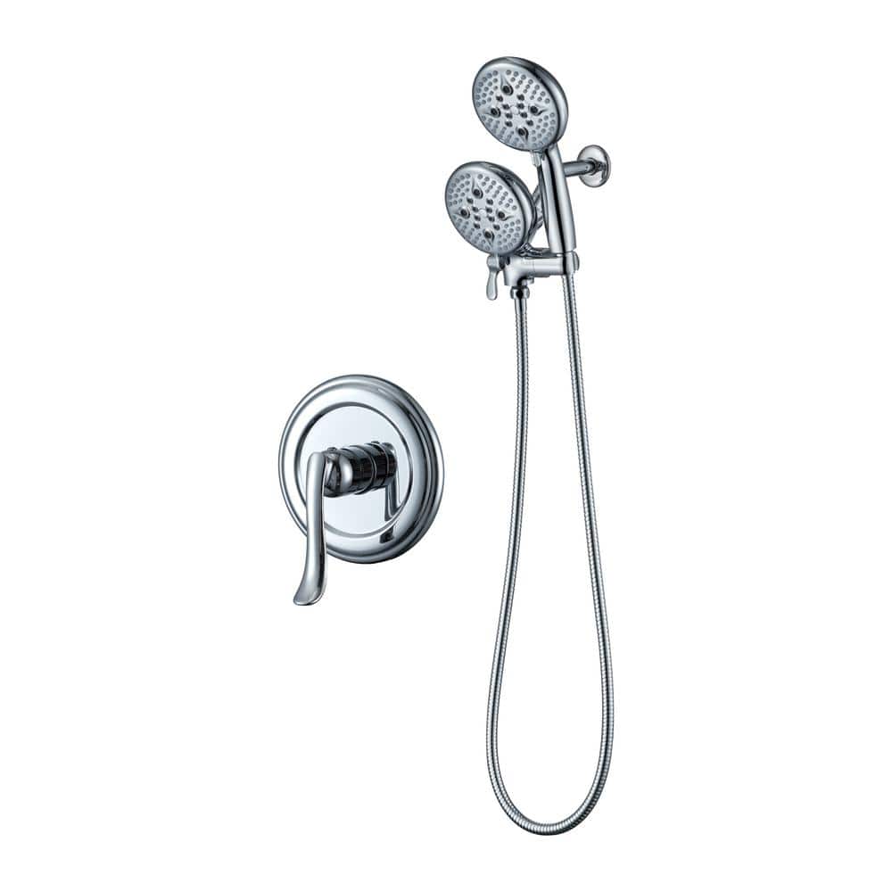 ELLO&ALLO SingleHandle 24Spray Shower Faucet and Handheld Shower System with 5 in. Shower Head