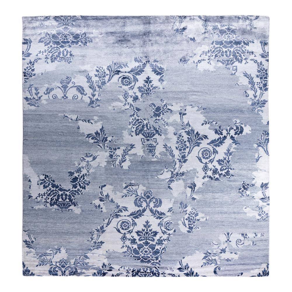 Modern-Contemporary Gray 9 X 12 Hand-Knotted Silk Indoor Area Rug price history on PriceWatchPro