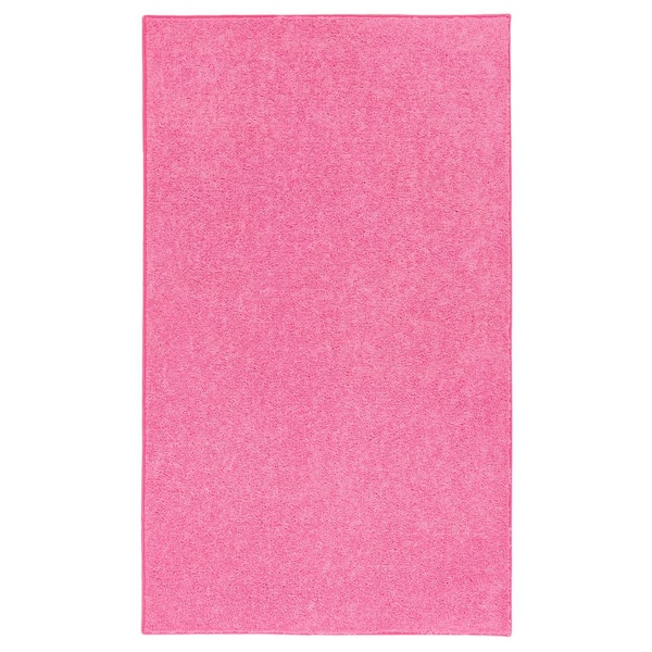 Nance Carpet and Rug OurSpace Pink 7 ft. x 10 ft. Bright Area Rug