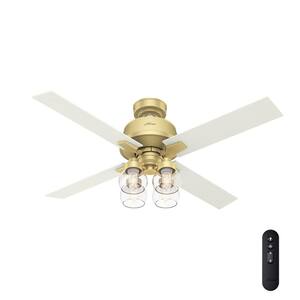 Vivien 52 in. LED Indoor Painted Brass Ceiling Fan with Light Kit and Remote