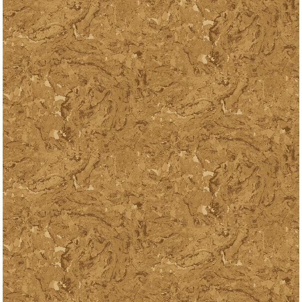 Tommy Bahama Cork Harbor Golden Vinyl Peel and Stick Wallpaper Roll (Covers 30.75 sq. ft.)