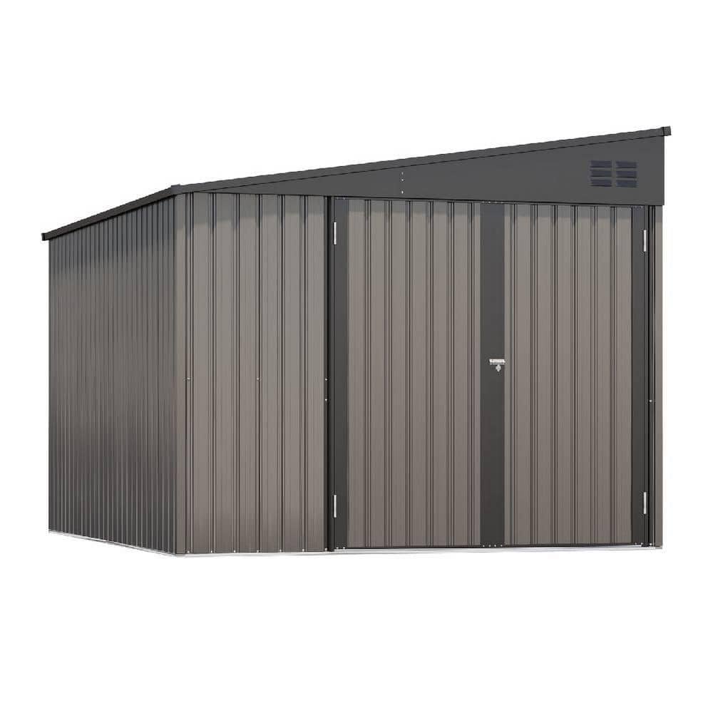 Sudzendf 8 ft. W x 10 ft. D Metal Shed with Double Lockable Door