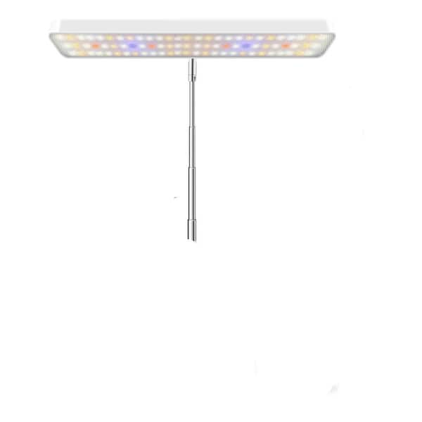 Full Spectrum1 Pack 26 in. Adjustable Height White Indoor LED Grow Light, 78 LEDs Auto Timer, 3 Modes, 5 Dimmable Levels