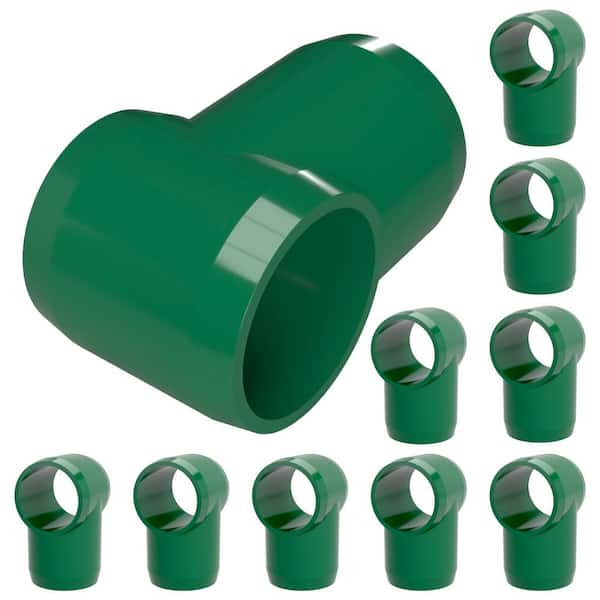 1/2 in. Furniture Grade PVC Slip Sling Tee in Green (10-Pack)
