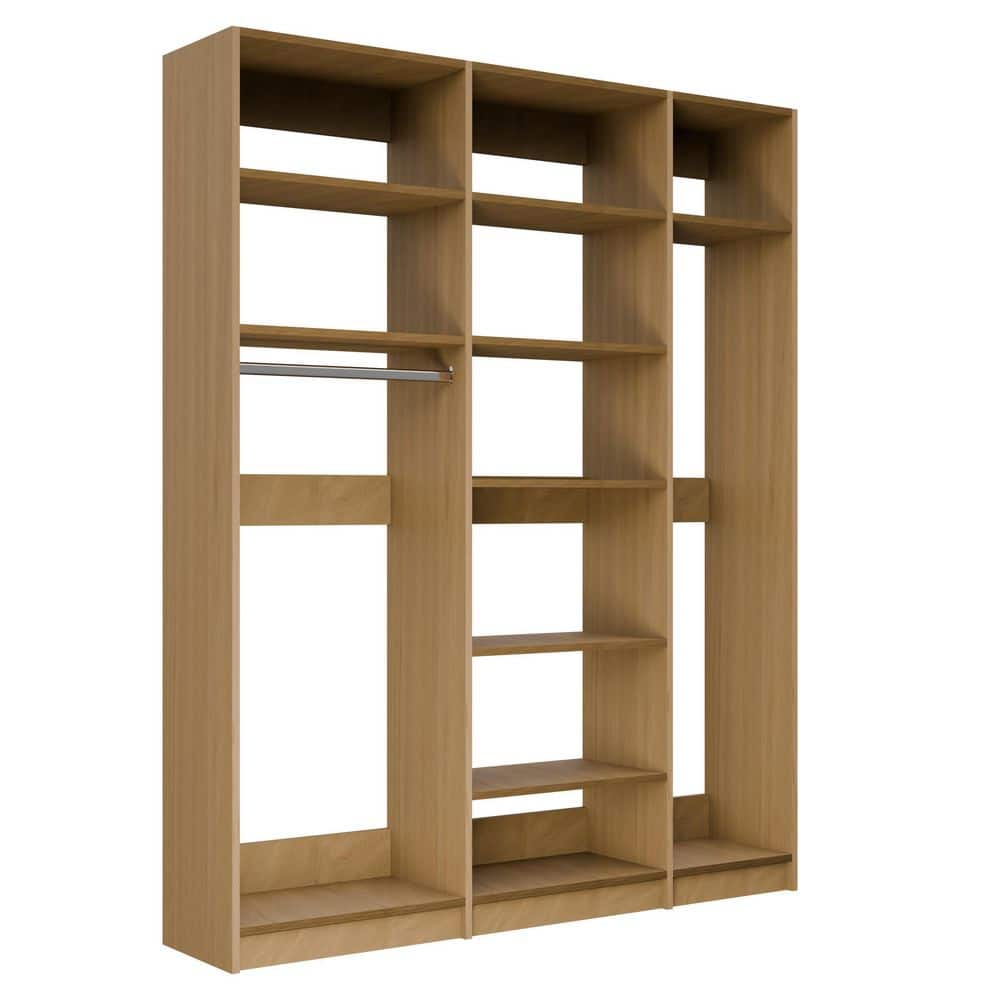 Alto Laundry Room 82.5 in. W Oak Medium Hang, Shelf Tower and Utility Tower 15-Shelf Wood Closet System price history on PriceWatchPro