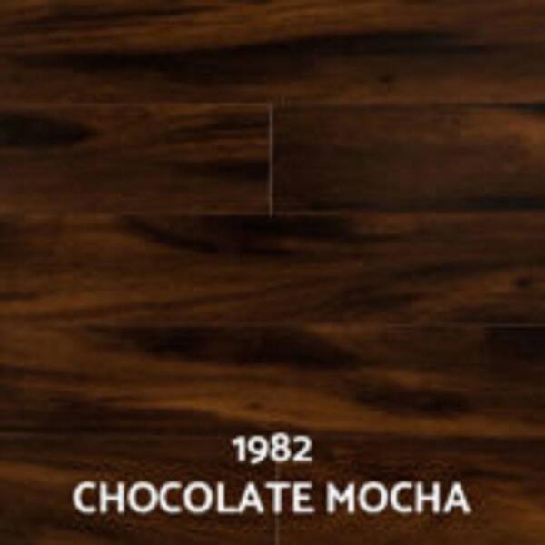 Dekorman Chocolate Mocha 15 mm Thick x 5 in. Wide x 48 in. Length Click-Locking Laminate Flooring Planks (16.48 sq. ft. / case)