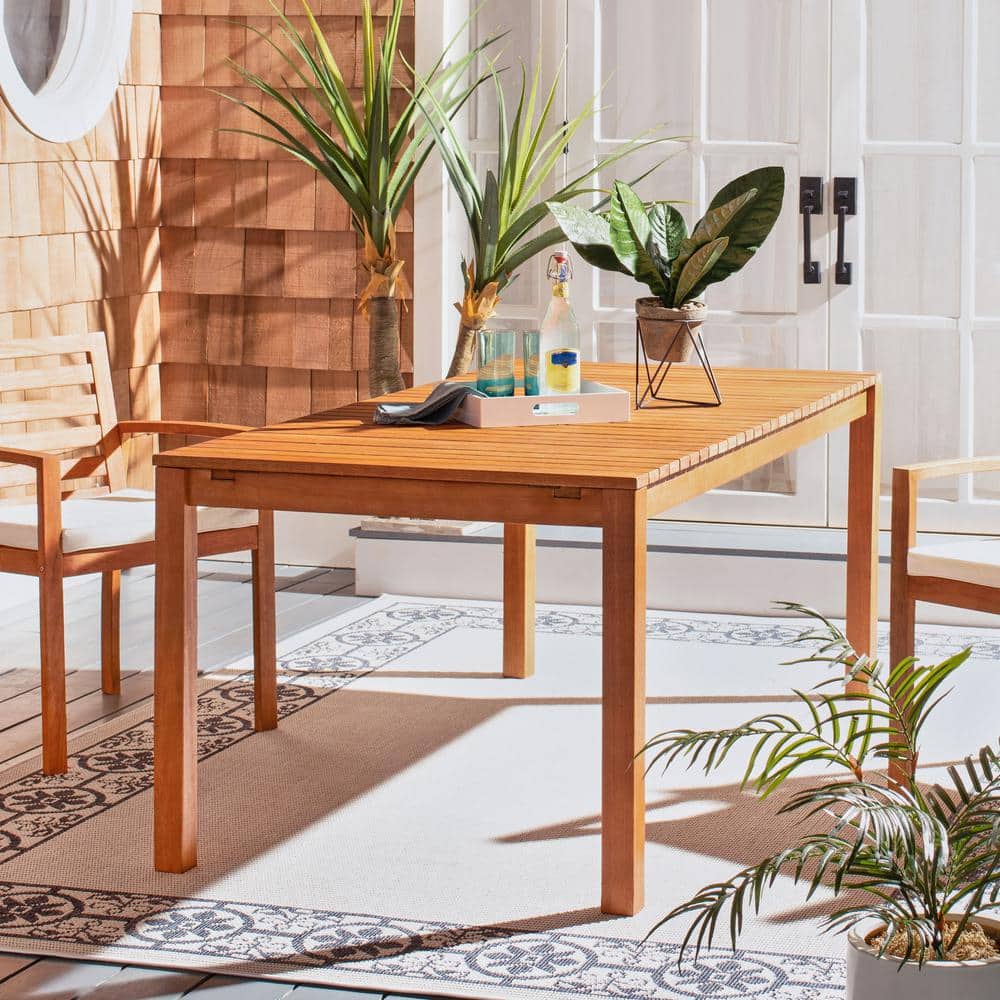 Marson Light Brown Eucalyptus Wood Outdoor Expandable Dining Table price history on PriceWatchPro