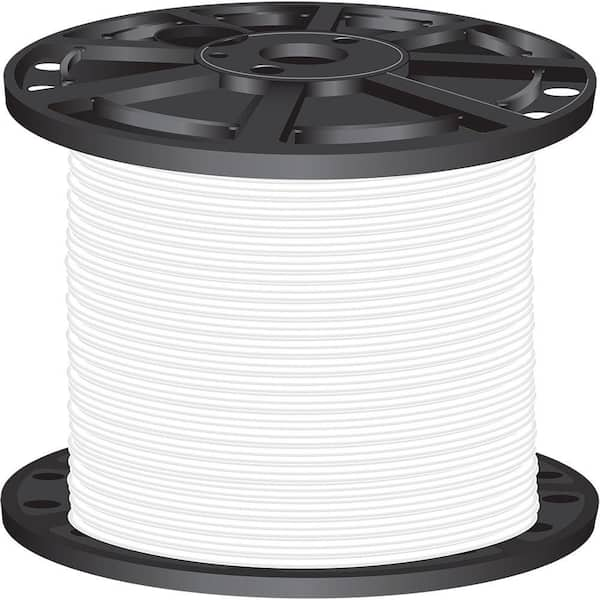 Southwire 500 ft. 6 White Stranded CU SIMpull THHN Wire 20494101 - The Home  Depot