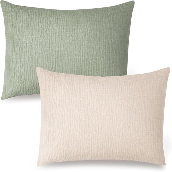 Soft 100% Cotton Toddler Pillowcases (2-Pack) for 13x18 Pillows