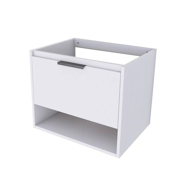JimsMaison 23 in. W x 17 in. D x 19 in. H Bath Vanity Cabinet without Top in White