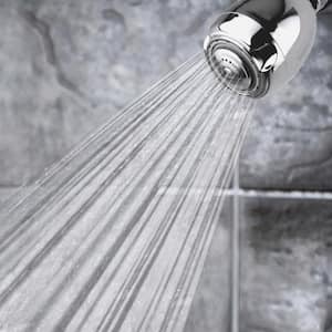 Earth Spa 3-Spray with 1.25 GPM 2.7-in. Wall Mount Adjustable Fixed Shower Head in Chrome