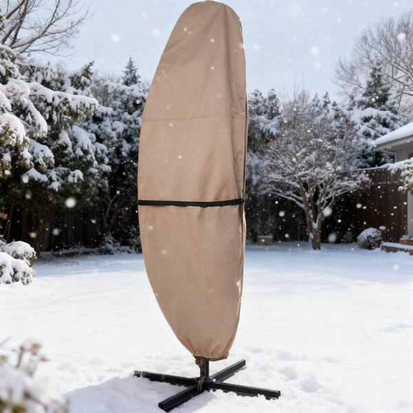 Parasol Cover Patio Offset Umbrella Cover With Zipper Waterproof Banana Cantilever Parasol Umbrellas Cover