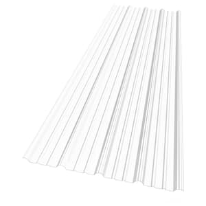 38 in. x 8 ft. 9" Corrugated Polycarbonate Roof Panel in Clear