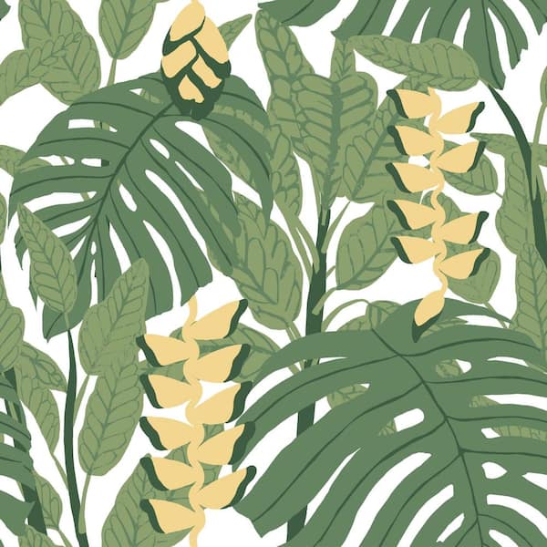 RoomMates Green and Yellow Bunaken Peel and Stick Wallpaper (Covers 28.29 sq. ft.)