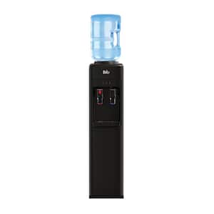 300 Series Slimline Top-Load Water Dispenser for 3 & 5 Gallon Bottles, Paddle Dispensing, Hot & Cold, Black